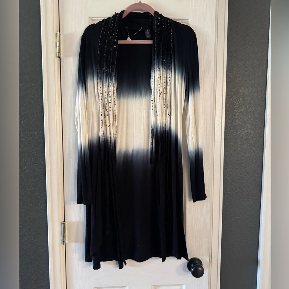 Buckle ombré cardigan